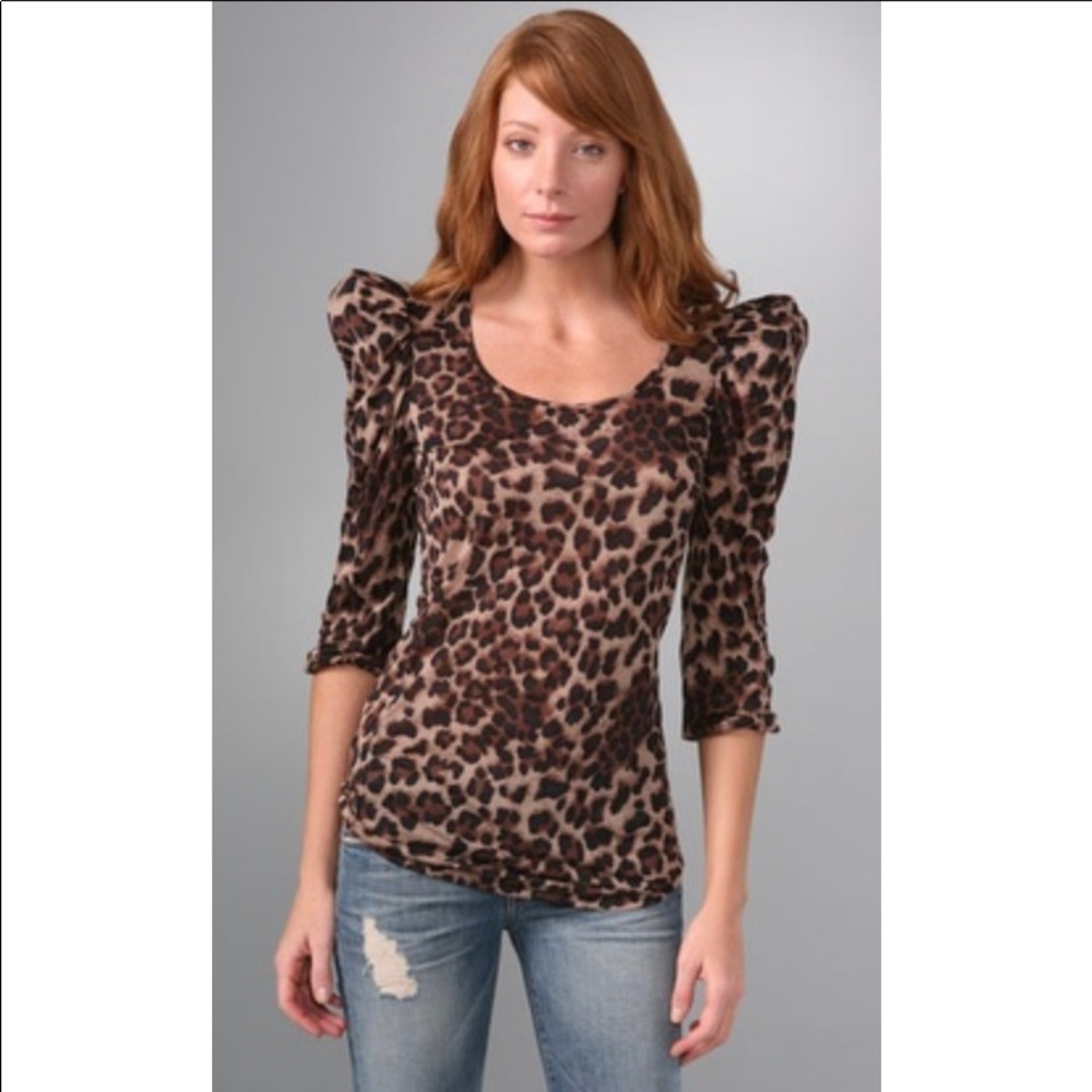 Torn by Ronny Kobo scoop neck top